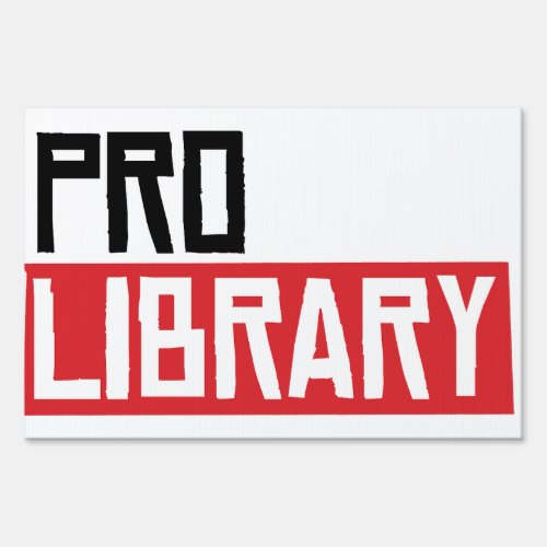 PRO LIBRARY SIGN