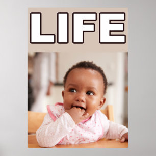 PRO-LIFE AFRICAN AMERICAN BLACK BABY GIRL POSTER