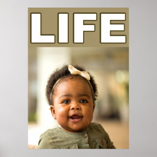 PRO-LIFE AFRICAN AMERICAN BLACK BABY GIRL POSTER