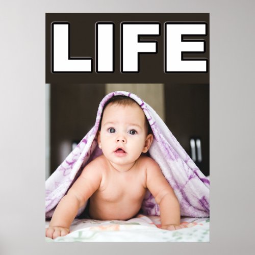 PRO_LIFE BABY BOY WITH BLANKET POSTER