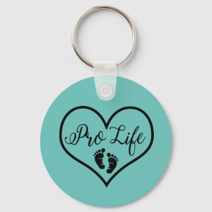 Pro Life Baby Feet Keychain