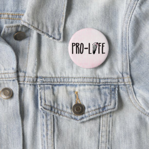 Pro-Life Baby Footprints with Bow  Button