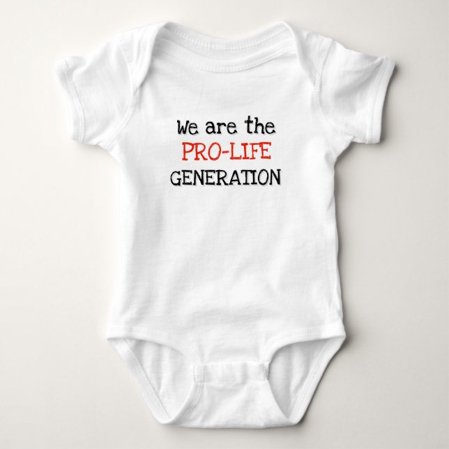 Pro-Life Baby t-shirt Baby Bodysuit (Front)