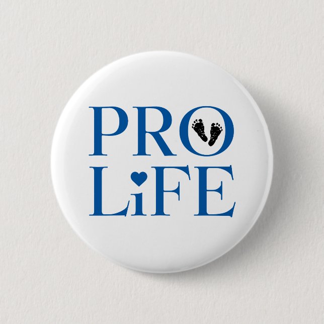 Pro Life Blue Button (Front)