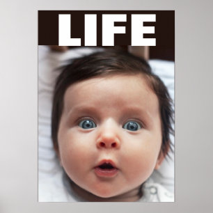 PRO-LIFE BLUE EYED BABY INFANT LIFE POSTER