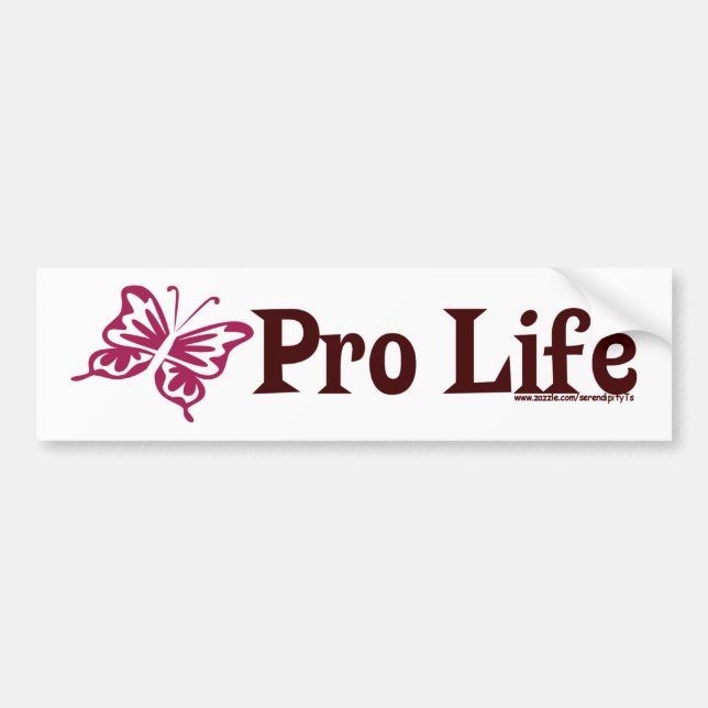 Pro Life Bumper Sticker (Front)