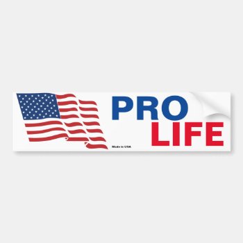 Pro Life Bumper Sticker by Hodge_Retailers at Zazzle