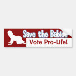 Pro-Life Bumper Sticker: Save the Babies! Bumper Sticker