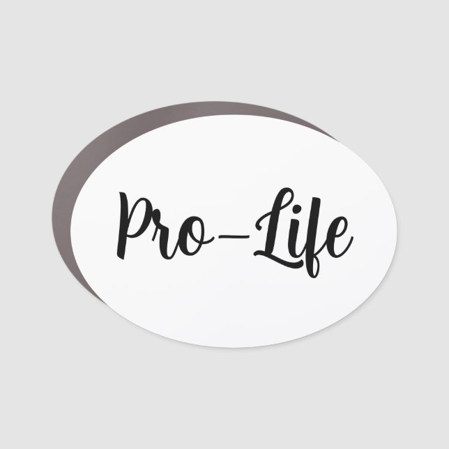 Pro-Life car magnet (Front)