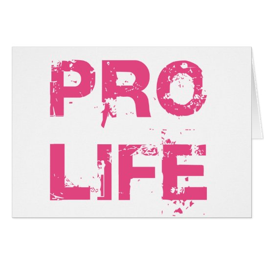 Pro Life Card