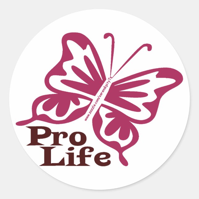 Pro Life Classic Round Sticker (Front)