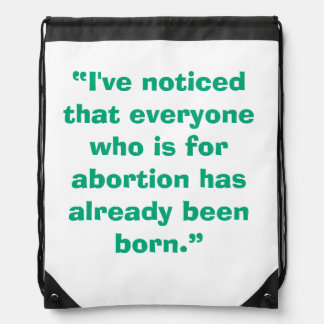 Pro Life Drawstring Bag