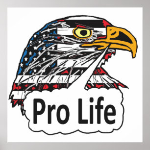 Pro Life Eagle Poster
