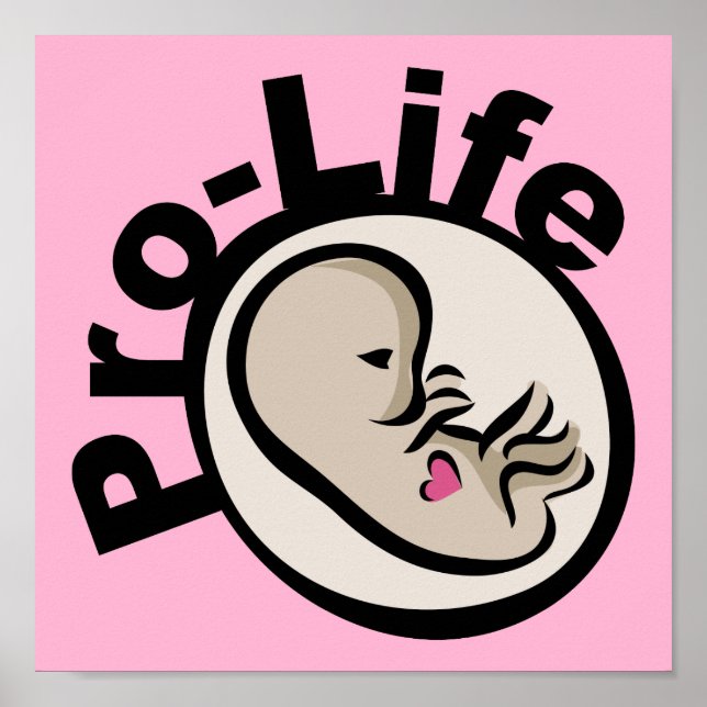 Pro-Life Fetus Design Poster (Front)