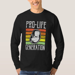 Pro-Life Generation Unborn Baby Art Anti-Abortion T-Shirt