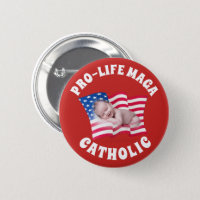  Pro-Life (Anti Abortion) Red White Blue Stars 1.25 Pinback  Button Pin : Clothing, Shoes & Jewelry
