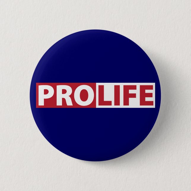 Pro Life Pinback Button (Front)