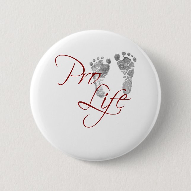 Pro Life Pinback Button (Front)