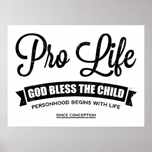 Pro Life Poster