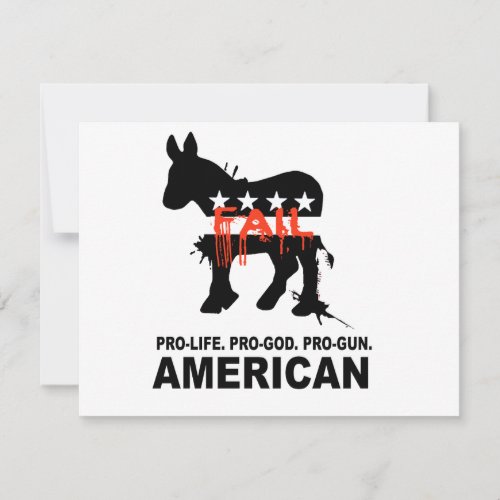 Pro-life. Pro-God. Pro-Gun American Announcement