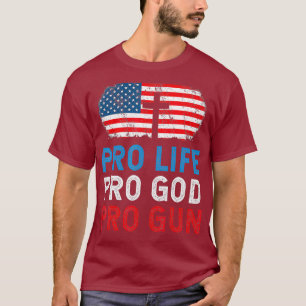 PRO LIFE PRO GOD PRO GUN PRO TRUMP 2020 MAGA T-Shirt