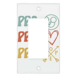 Pro-Life Pro-Love Pro-Hope Vintage Light Switch Cover