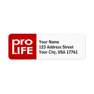 Pro Life Return Address Labels