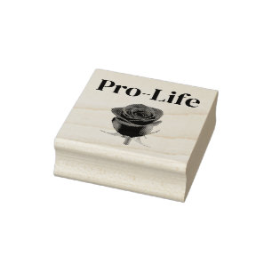 Pro-Life rose stamp