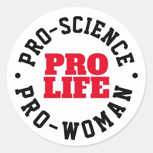 Pro_Life Science Woman Charm Stickers