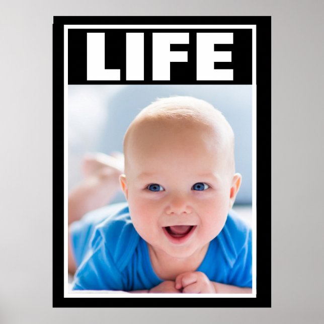 PRO-LIFE SMILING BABY BOY LARGE POSTER (Front)