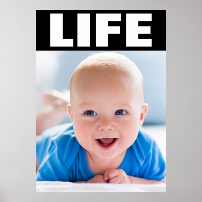 PRO-LIFE SMILING BABY BOY LIFE POSTER (Front)