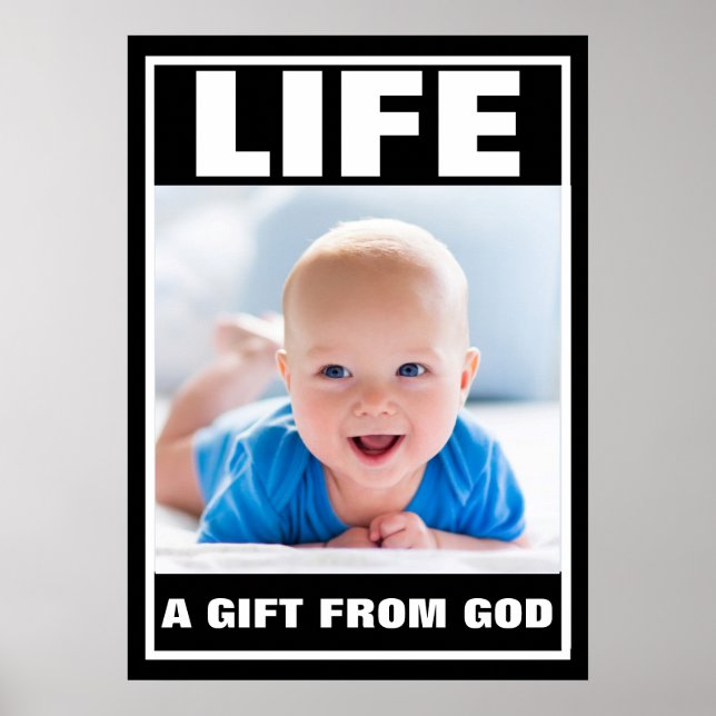 PRO-LIFE SMILING BABY BOY LIFE POSTER (Front)