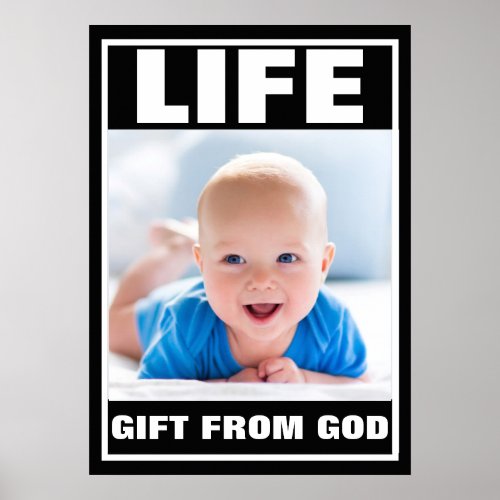 PRO_LIFE SMILING BABY BOY LIFE POSTER