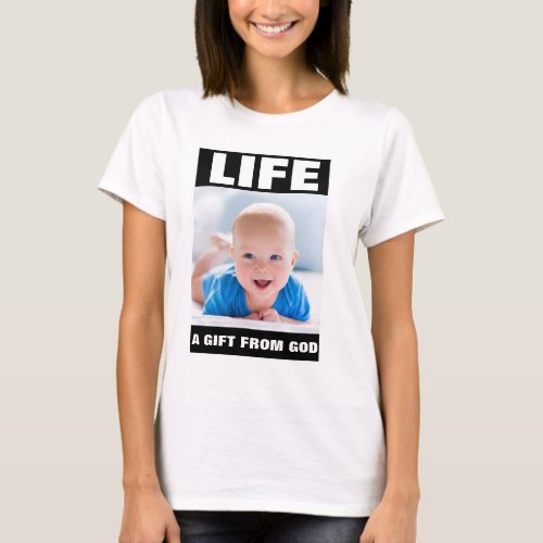 PRO_LIFE SMILING BABY BOY LIFE  T_Shirt