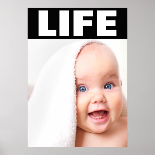 PRO_LIFE SMILING BABY RIGHT TO LIFE POSTER