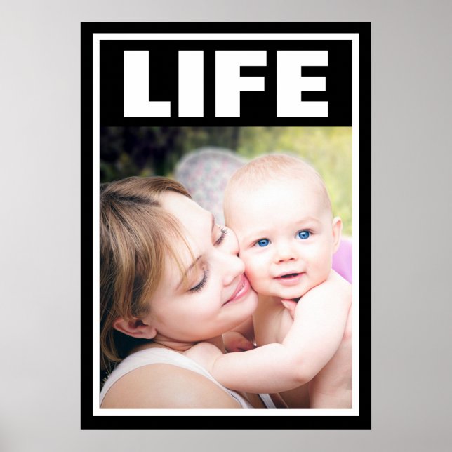 PRO-LIFE SMILING MOTHER AND BABY FAMILY POSTER (Front)