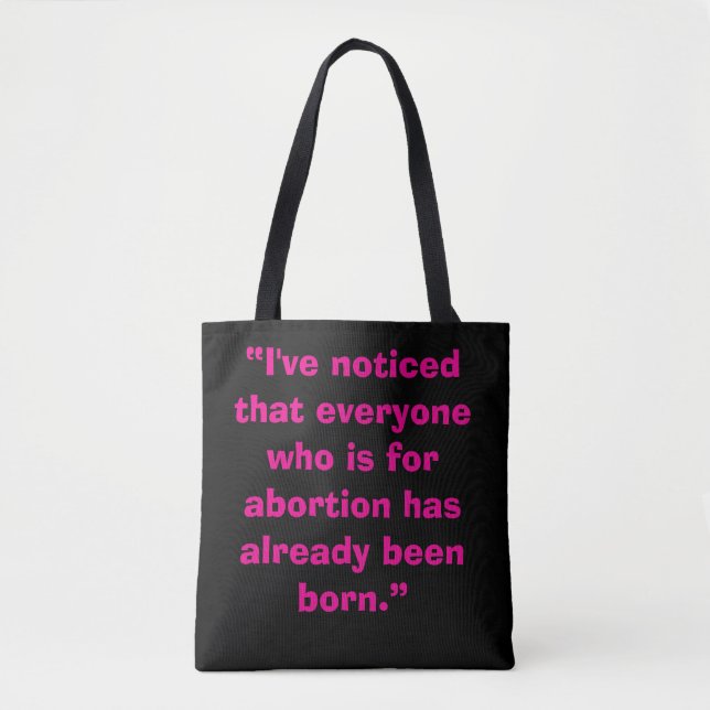 Pro Life Tote Bag (Front)