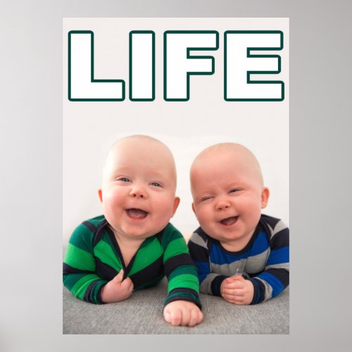 PRO_LIFE TWIN BABIES RIGHT TO LIFE POSTER