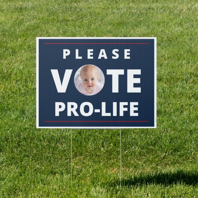 Pro-life yard sign (Insitu)