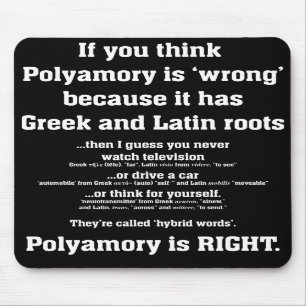 Pro-Literate Polyamory Mousepad - Black