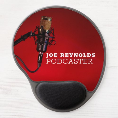 Pro Microphone Podcaster Podcast Gel Mouse Pad