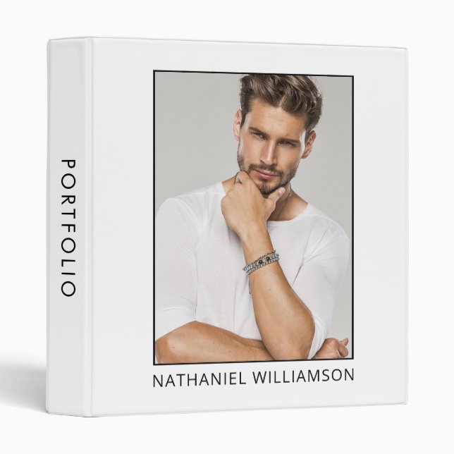 Pro Model and Actor Portfolio Binder (Front/Spine)