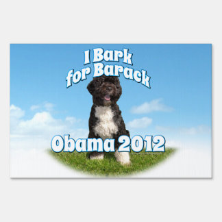 Pro-Obama Bo the Dog Elections Yard Sign