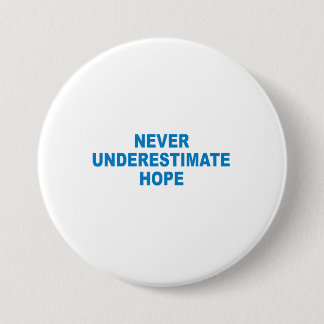 Pro-Obama - NEVER UNDERESTIMATE HOPE Button