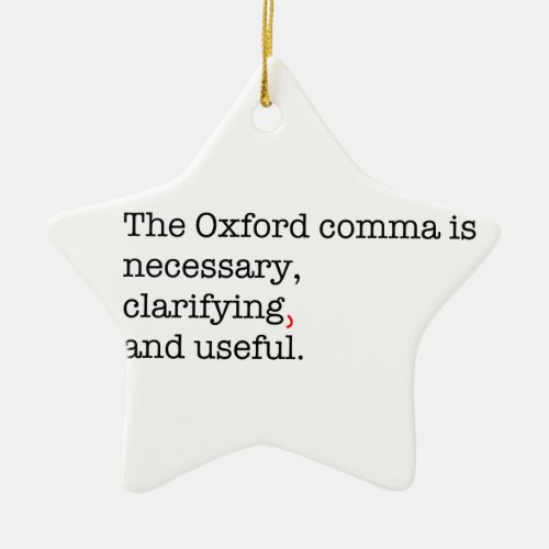 Pro_Oxford Comma Ceramic Ornament