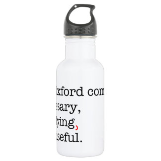 Pro-Oxford Comma Stainless Steel Water Bottle