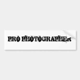 PRO PHOTOGRAPHER Bumper Sticker