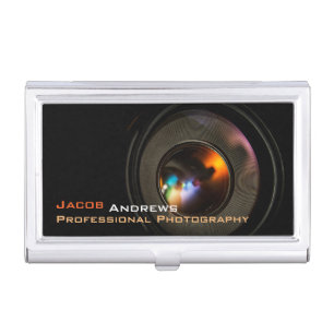 Pro Photography (Camera Lens) Business Card Holder