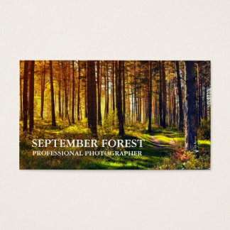 Pro Photography (Forest) Business Card