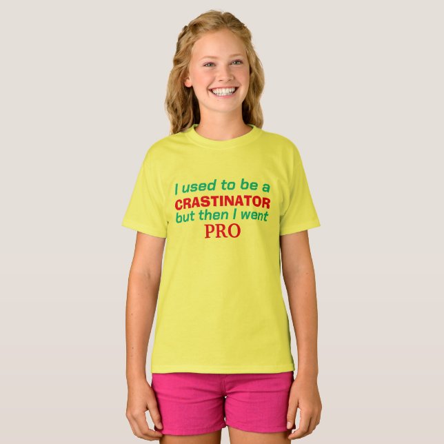 Pro procrastinator - funny T-Shirt (Front Full)
